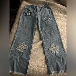 Amazon Jeans with Flowers